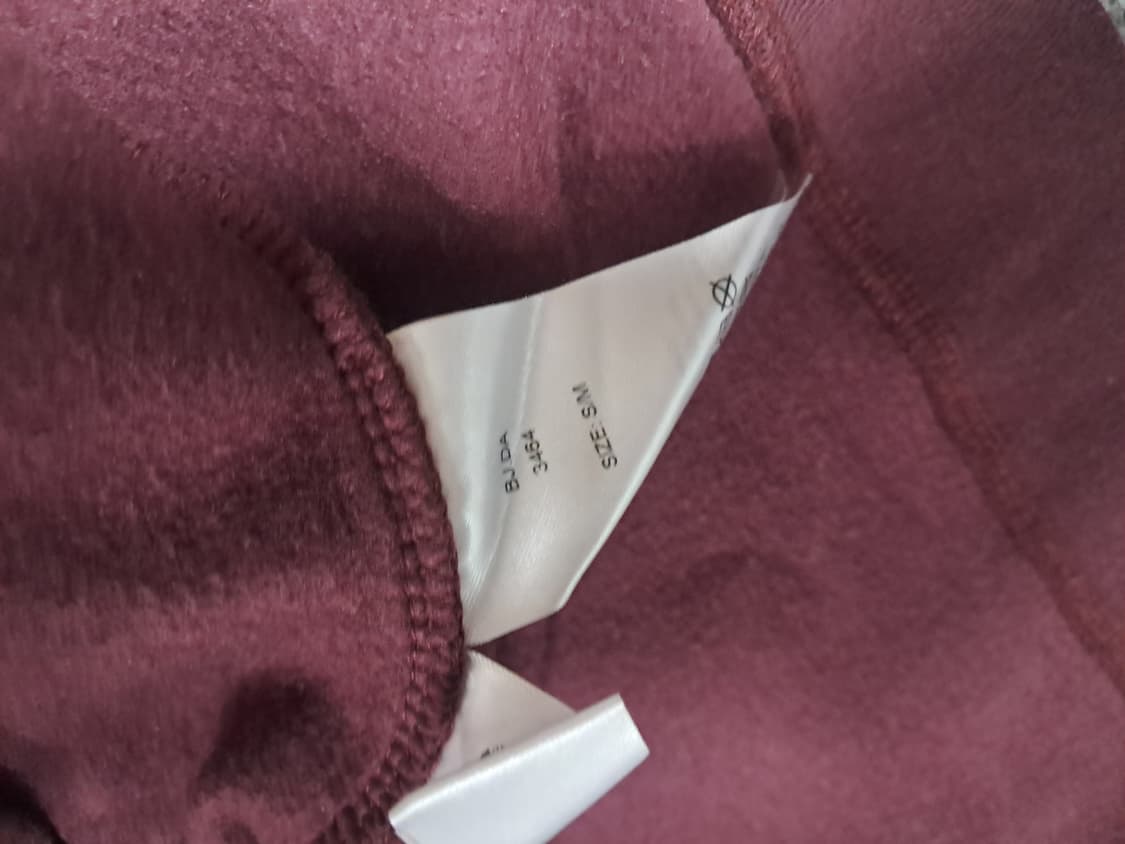 가니 스마일 로고 맨투맨 버건디 상품이미지4