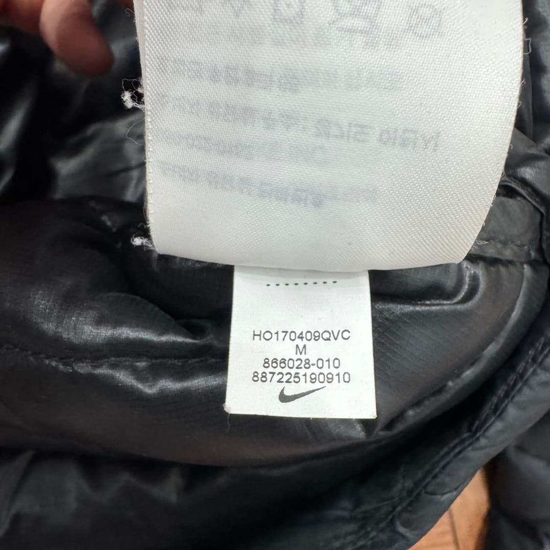 M(95~100) 나이키 NSW 블랙 다운필 경량 패딩 자켓  상품이미지9