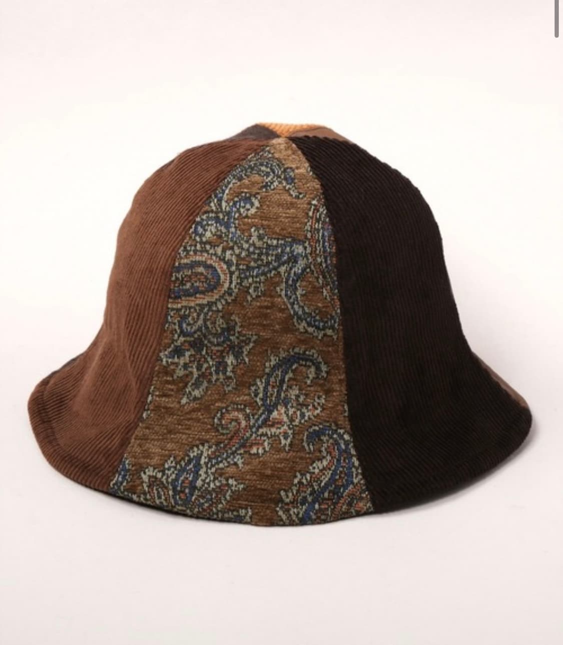 카시라 브라운 패치워크 튜립 햇 상품이미지1
