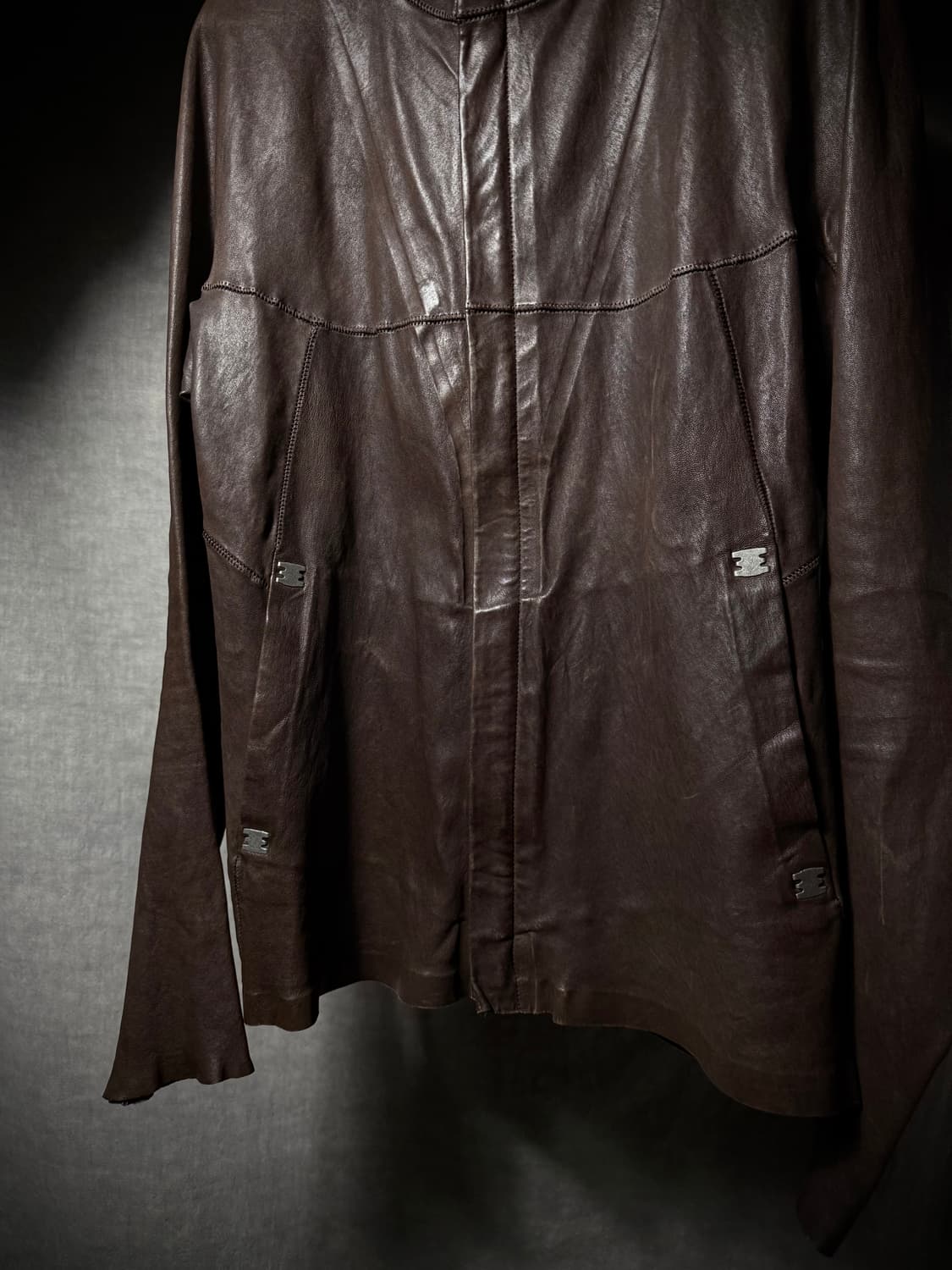 Isaac Sellam Back Spine Leather Jacket 상품이미지6