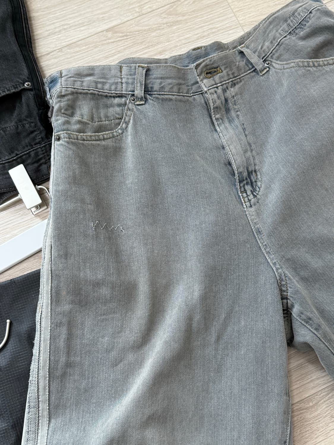 [4]폴리테루 24fw 리빌드고시마 데님 블루그레이 상품이미지5