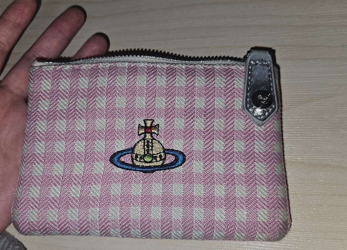 비비안웨스트우드 카드 체크무늬 코튼 지갑 상품이미지8