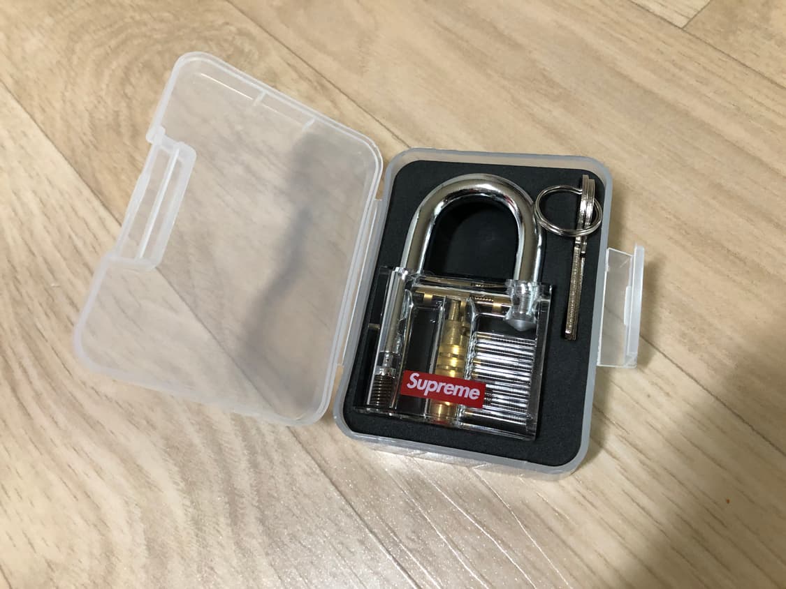 슈프림 트랜스페어런트 락 클리어 자물쇠 상품이미지3
