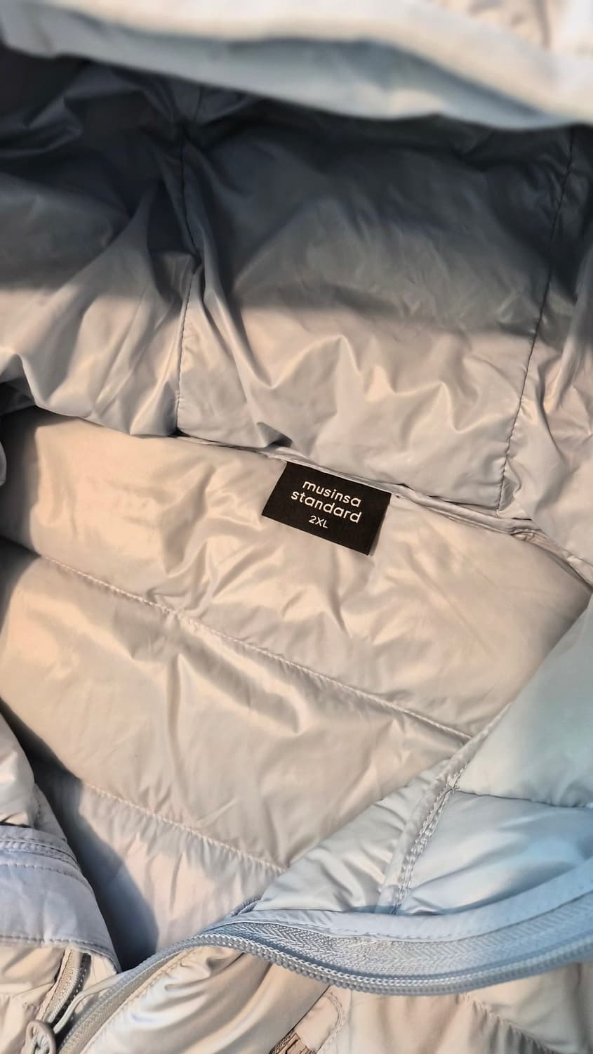 무탠다드 시티레저 후드 라이트다운 클라우디 블루 xxl 상품이미지3