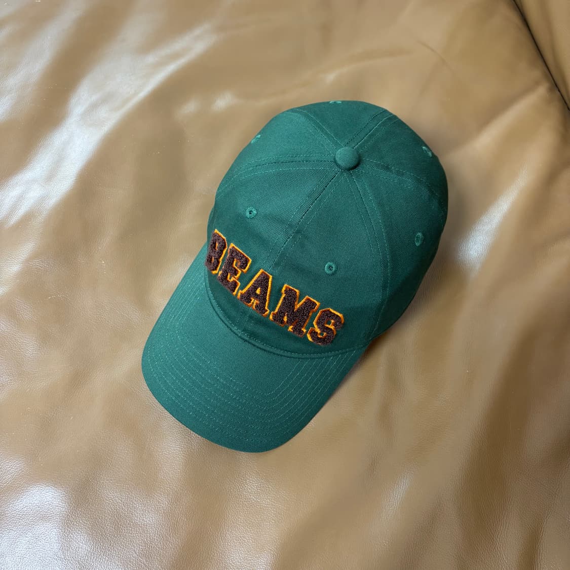 Beams 빔스 빔즈 6패널 볼캡 모자 워시드 그린 상품이미지5