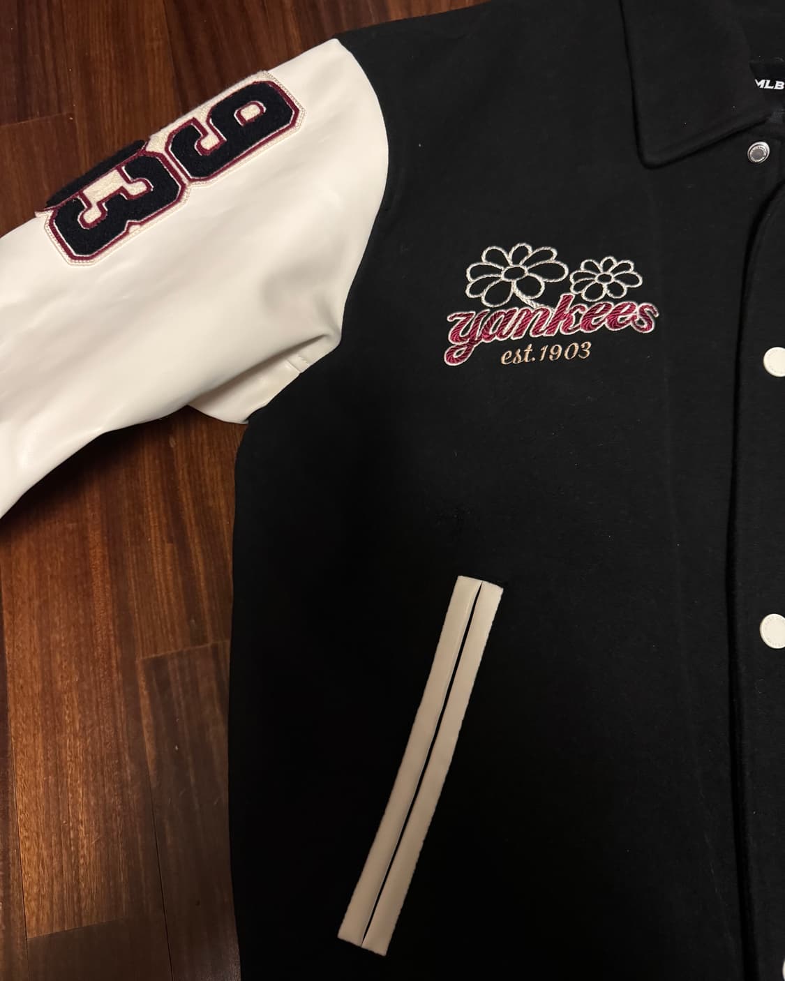 MLB 울 팝 카라 바시티자켓 NY L 상품이미지2