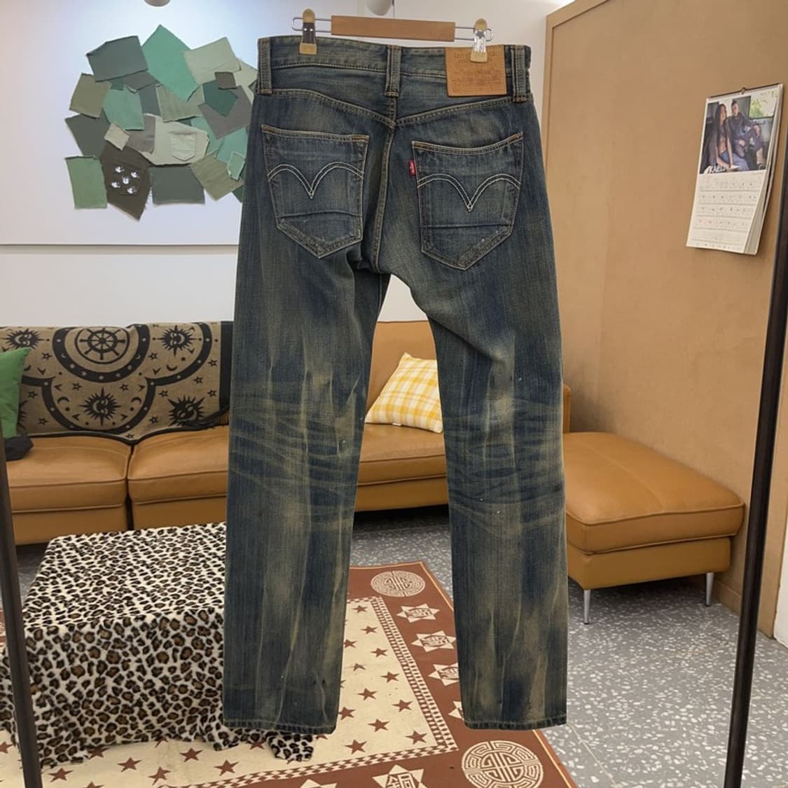 리바이스 505 올드스쿨 아메카지 워시드 데님팬츠 30인치 C09031 상품이미지4