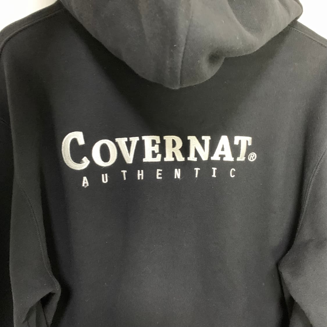 커버낫 빈티지 베이직 블랙 후드집업 XL 남녀공용 상품이미지10