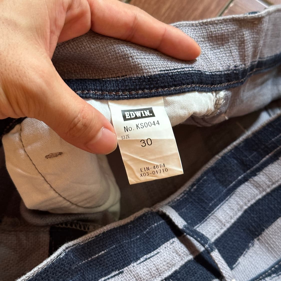 Edwin stripe cotton shorts 상품이미지7