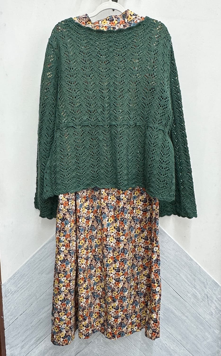 🍵하구미의 밍밍한 말차 코디세트🍵모리걸 원피스 에스닉 가디건  상품이미지3