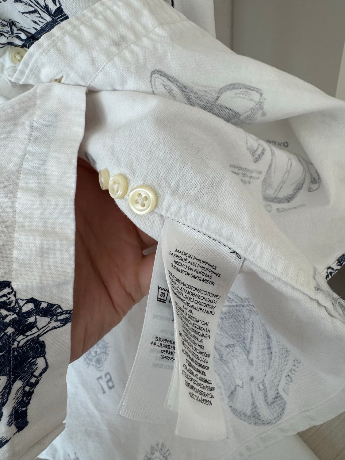 폴로 아이비리그 프린팅 셔츠 프레피룩 상품이미지3