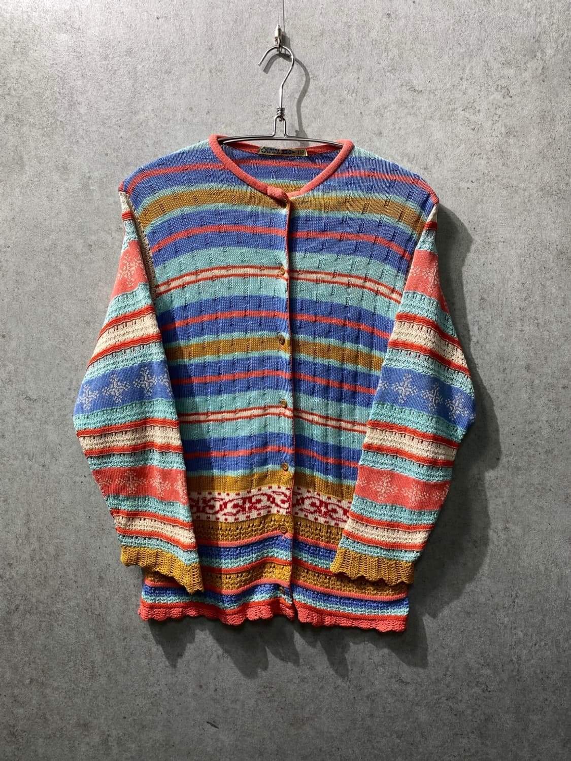 [M] Oilily 오일릴리 이태리 메이드 에스닉 패턴 가디건 상품이미지4