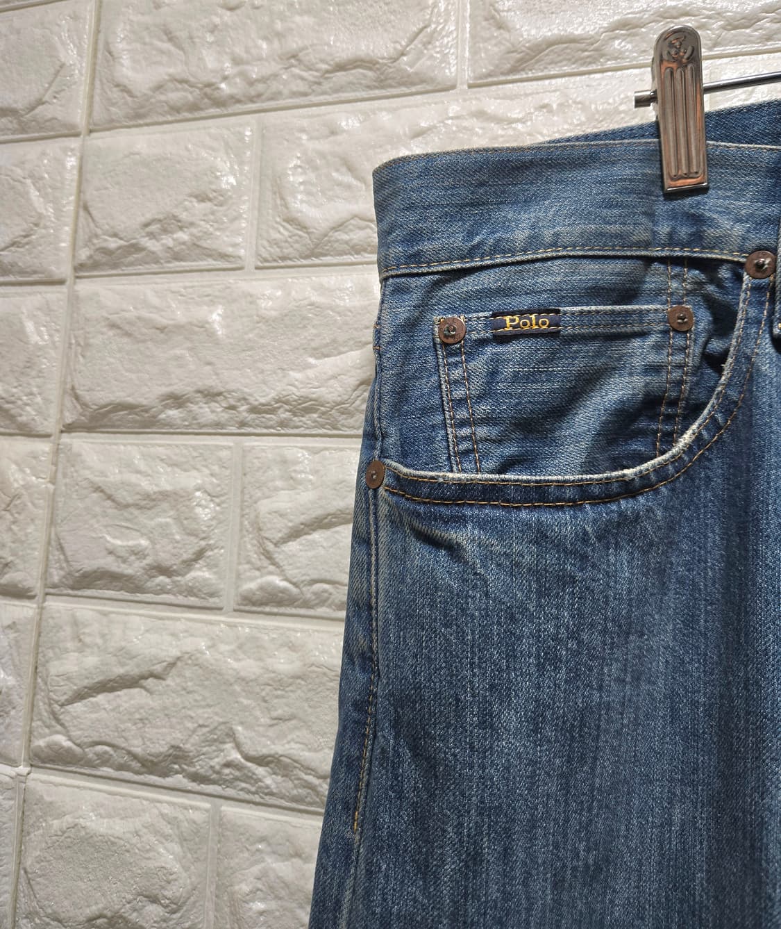 폴로 랄프로렌 햄튼 릴랙스드 스트레이트 데님팬츠 청바지 36 상품이미지3