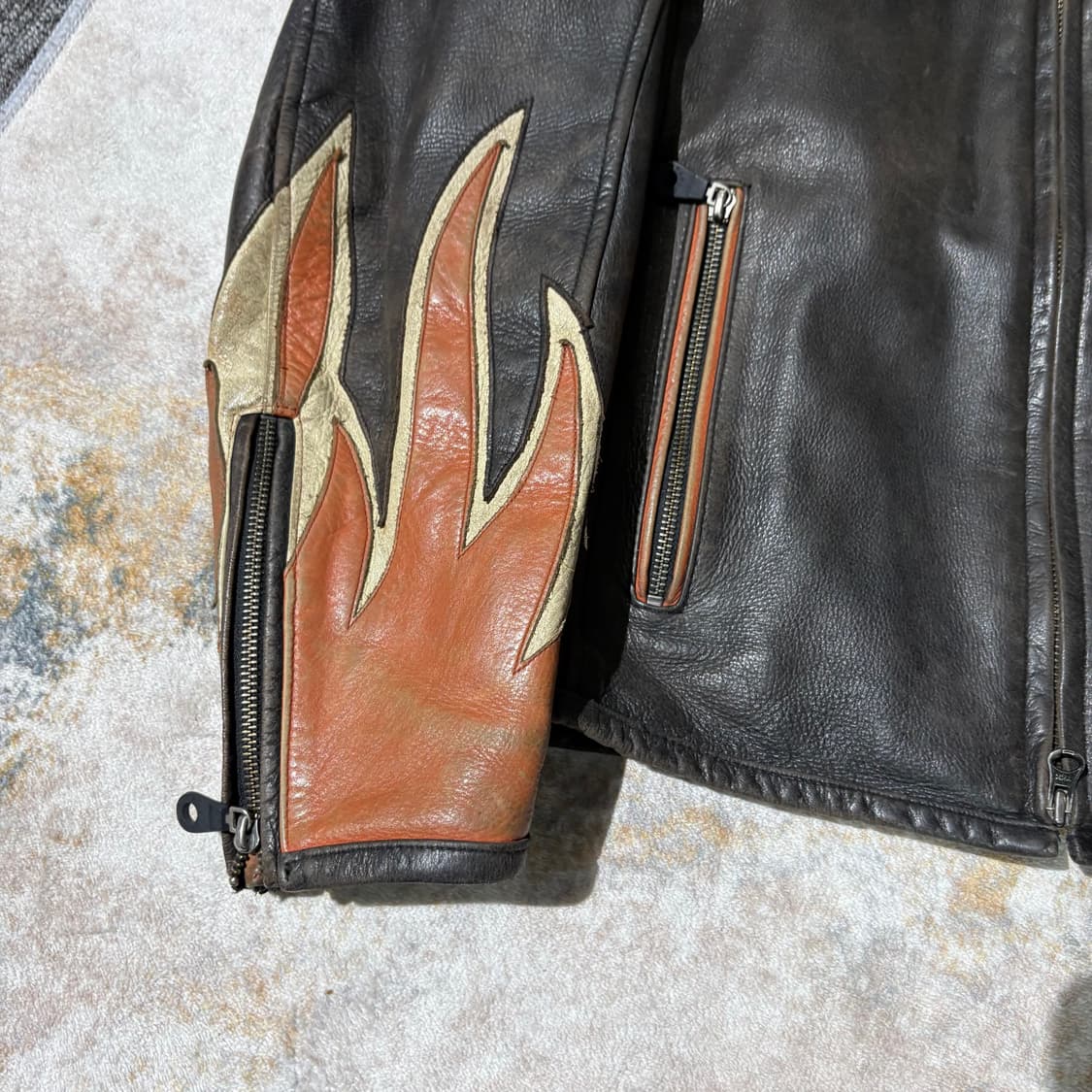 할리데이비슨 빈티지 소가죽 레더자켓 상품이미지5