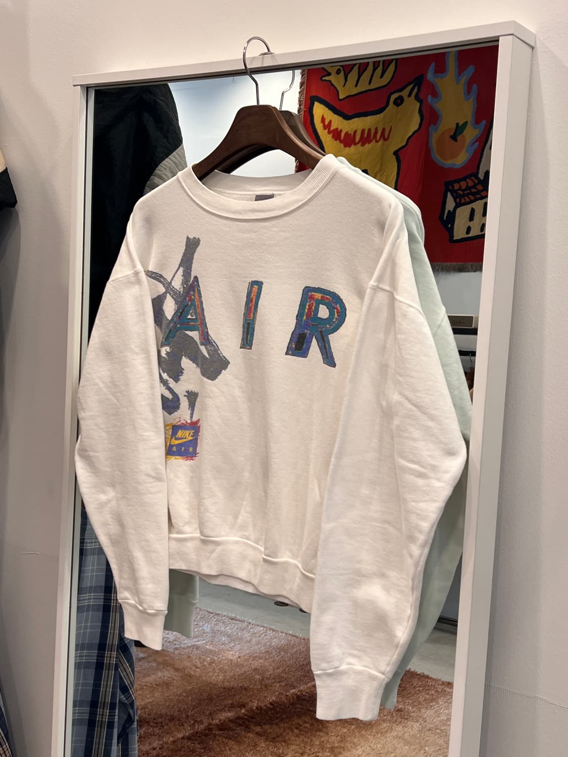 80s Nike 올드 나이키 AIR 스웻셔츠 (made in USA) 상품이미지1