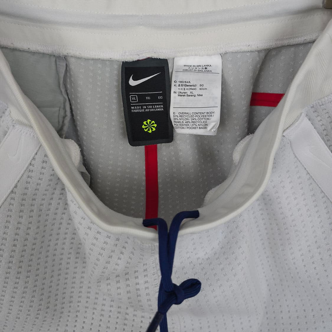 나이키 Nike 메시 드로우스트링 팬츠 화이트 XL 상품이미지7