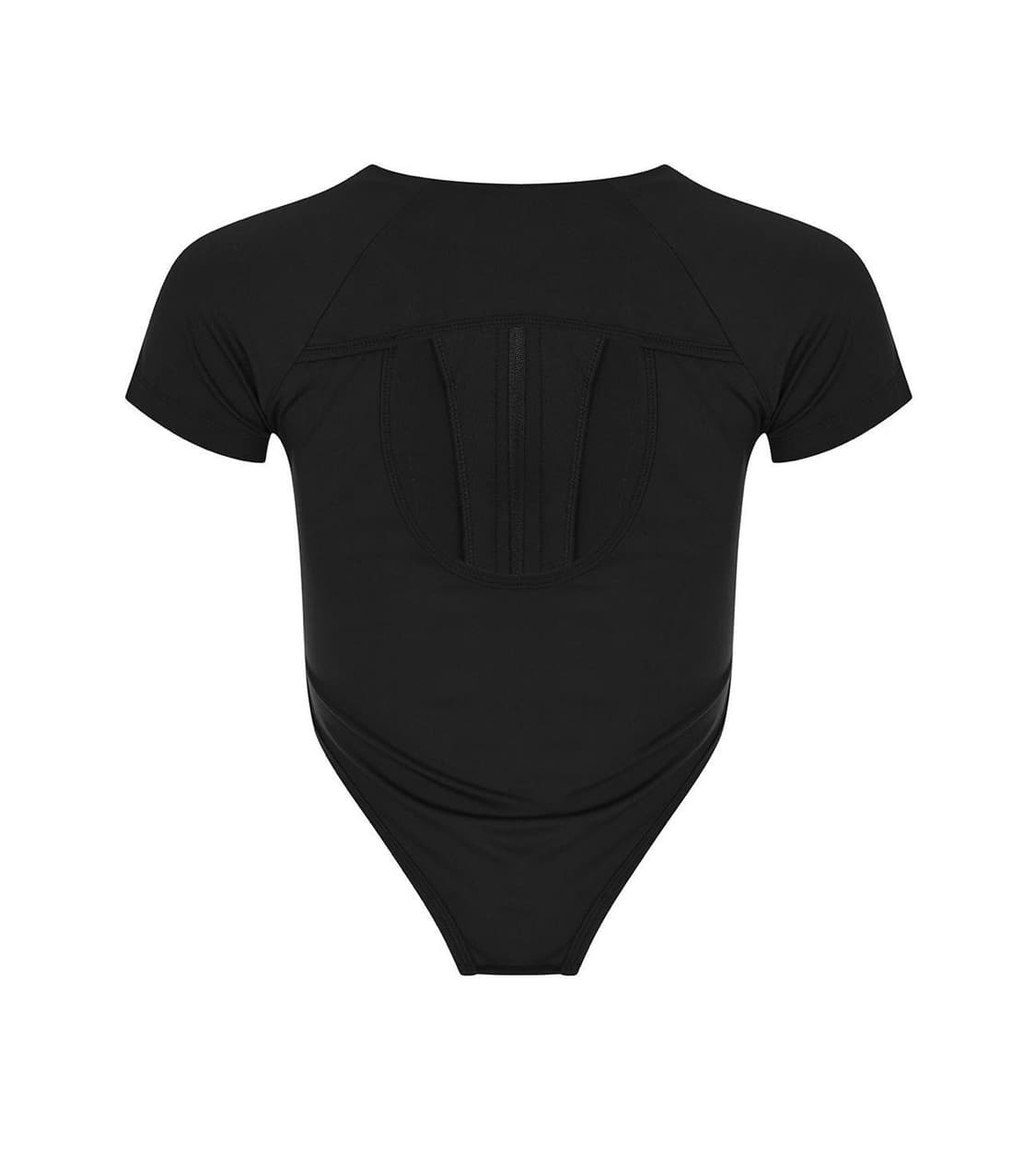 TRACK HALF SLEEVE ZIP UP, BLACK 상품이미지4
