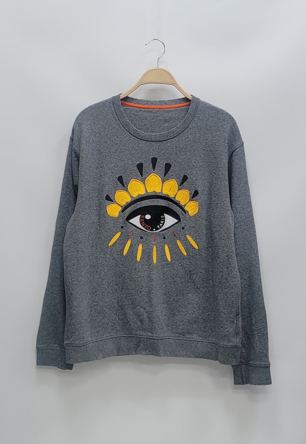 KENZO 겐조 빅아이 자수 로고 맨투맨 스웻셔츠 / 남 S 그레이
 상품이미지1