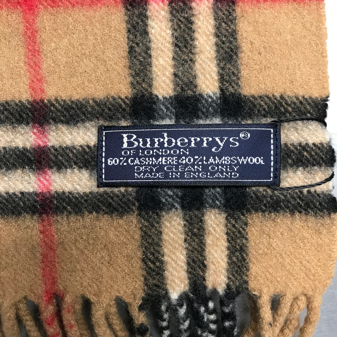 버버리 정품 캐시미어/램스울 머플러 베이지 상품이미지4