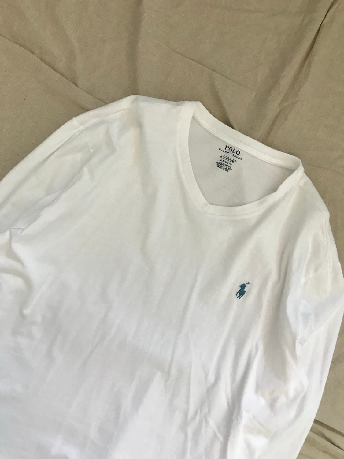 폴로 랄프로렌 포니로고 화이트 롱슬리브티 상품이미지7