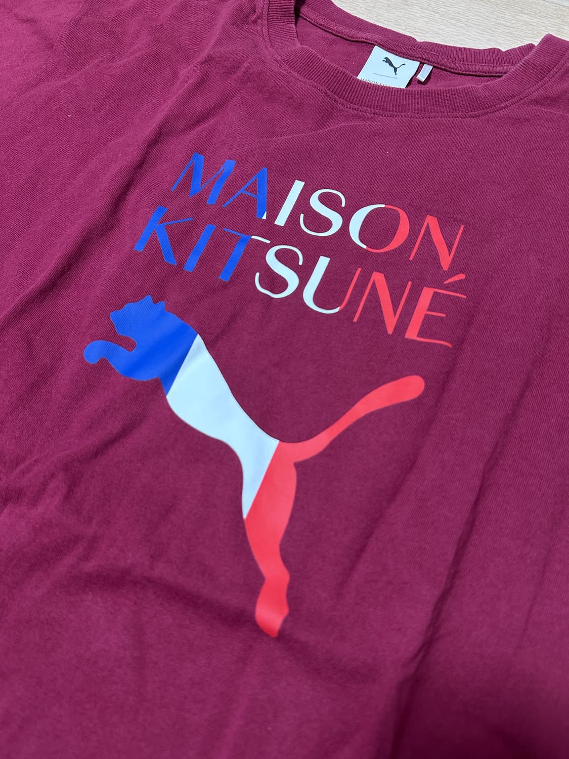 [XL]푸마 x 메종 키츠네 로고 프린트 오버사이즈 티셔츠 상품이미지4