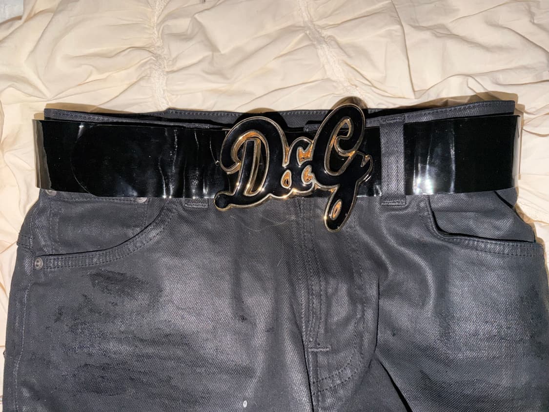 반짝반짝 돌체앤가바나 페이턴트 레더 벨트 상품이미지1