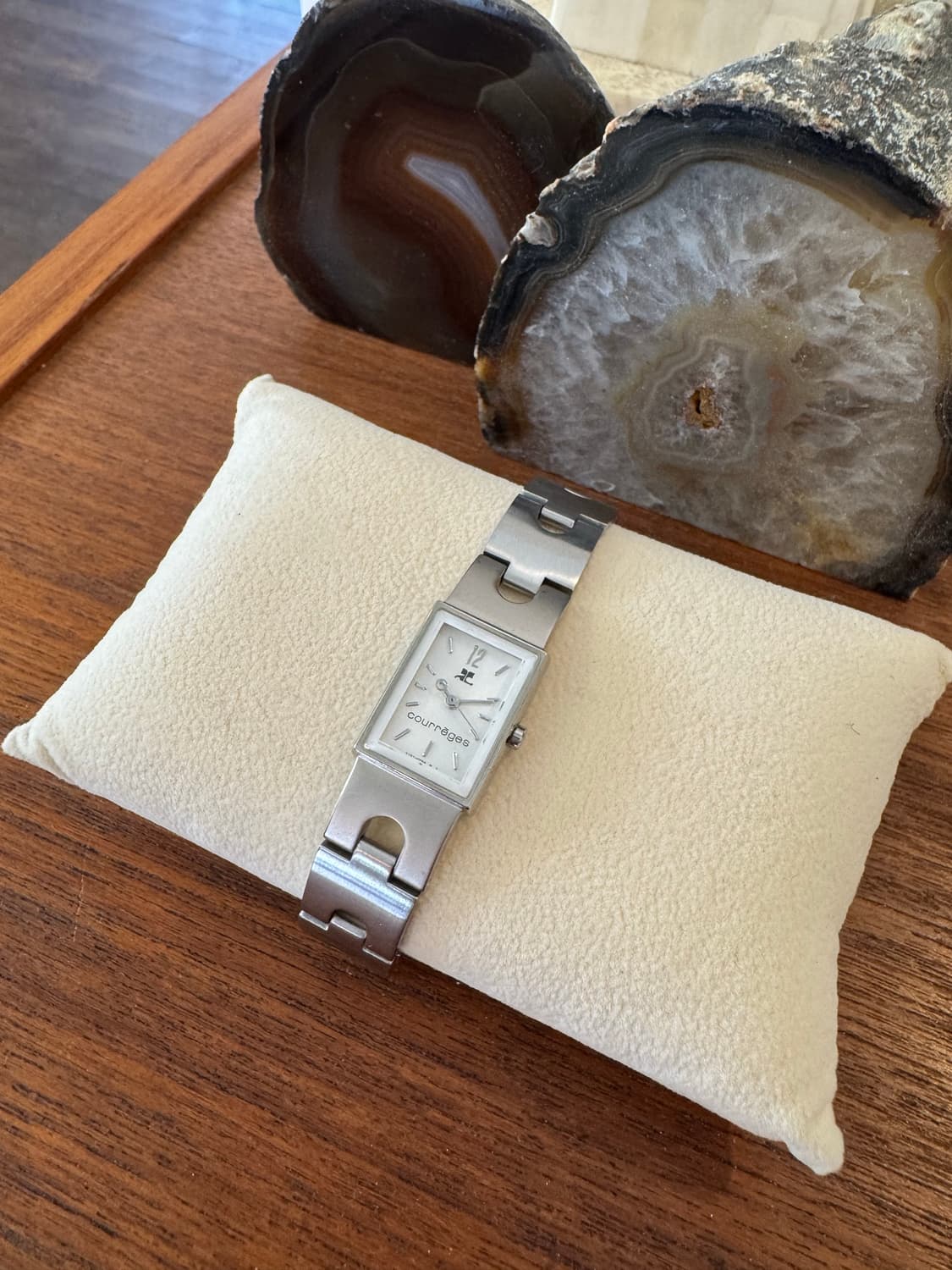 Courrèges 꾸레쥬 실버 뱅글 스퀘어 워치 상품이미지2