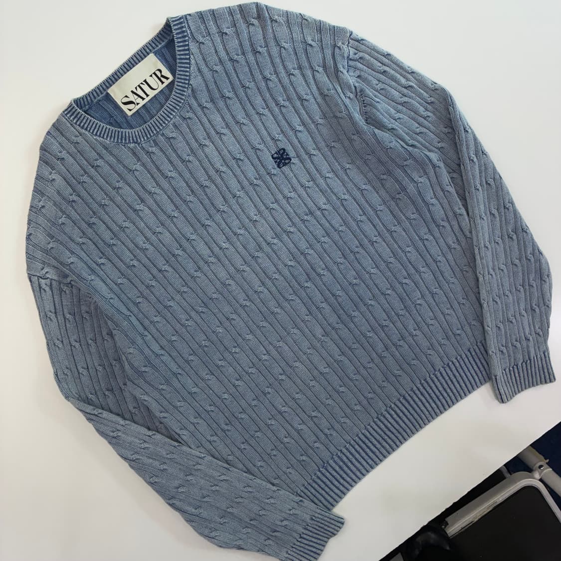 Satur   세터 클래식 다이드 케이블 니트 상품이미지2