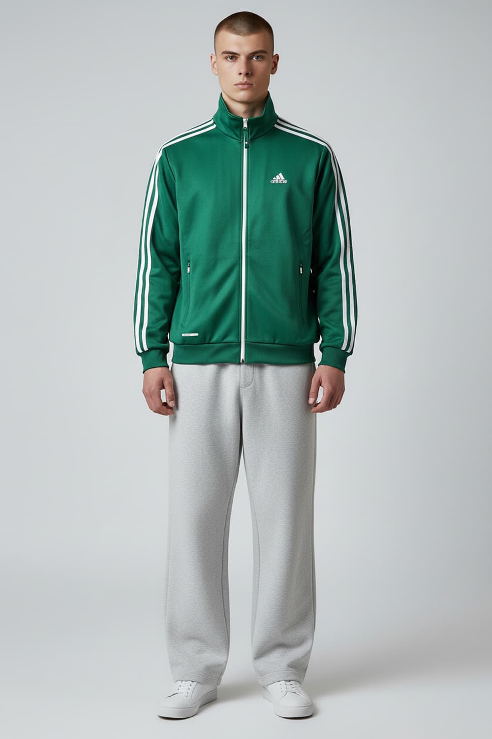 [95] 아디다스 그린&화이트라인 클래식 퍼포먼스 트랙탑 져지 상품이미지3