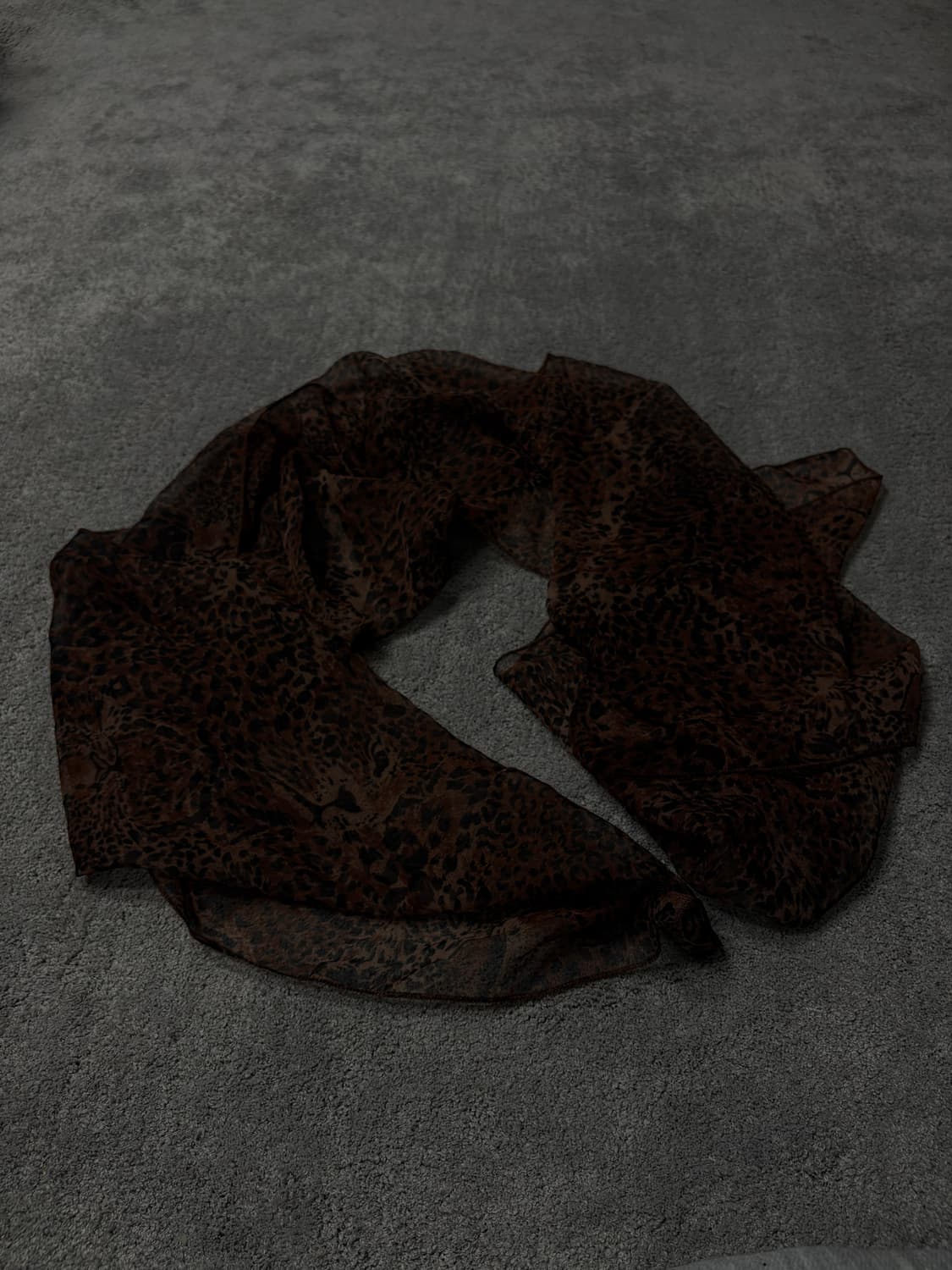 Vintage vkei punk mood leopard scarf 상품이미지3
