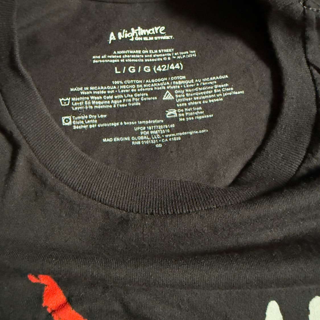 빈티지 나이트메어 프레디크루거 공포영화 티셔츠 상품이미지2