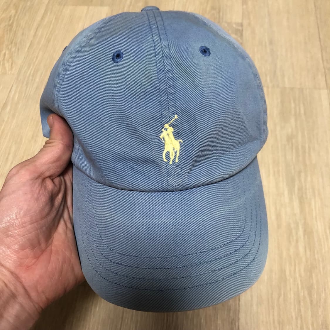 (OS) 폴로 랄프로렌 POLO 페이딩 워시드 블루 볼캡 모자 상품이미지5