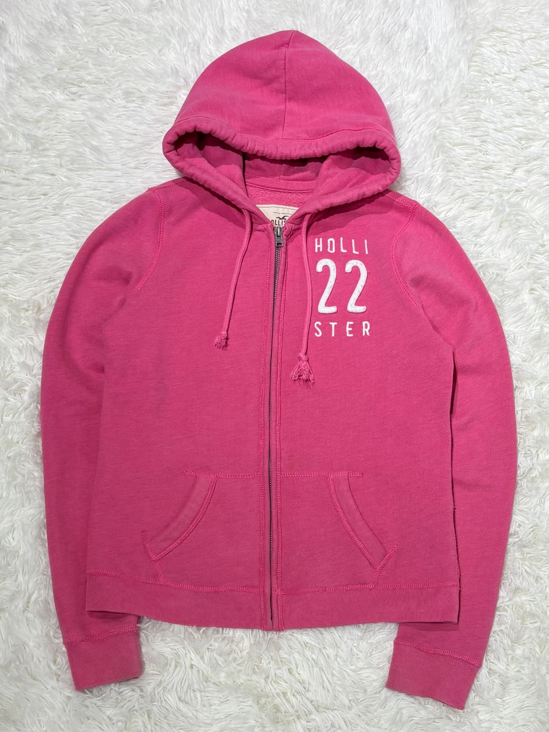홀리스터 베이비핑크 Y2K 후드집업 상품이미지4