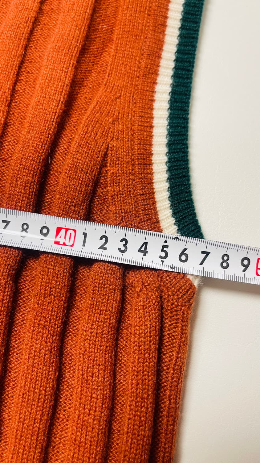 간트 GANT x 루크 에드워드 홀 콜라보 캐시미어 100% 니트 조끼. 상품이미지9