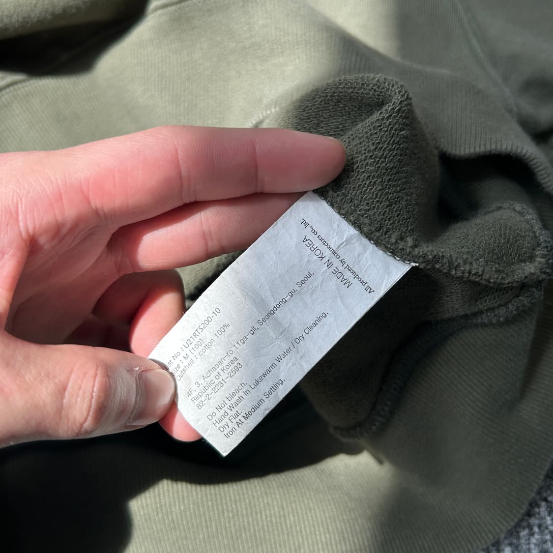 유니폼브릿지 카키 1960 맨투맨 상품이미지7