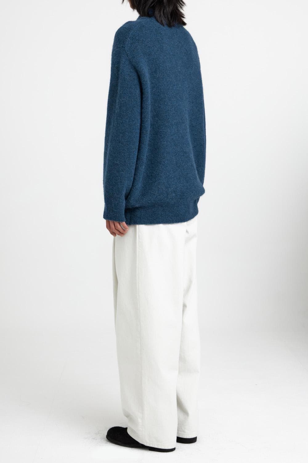 유스 오버사이즈 니트 블루 상품이미지2