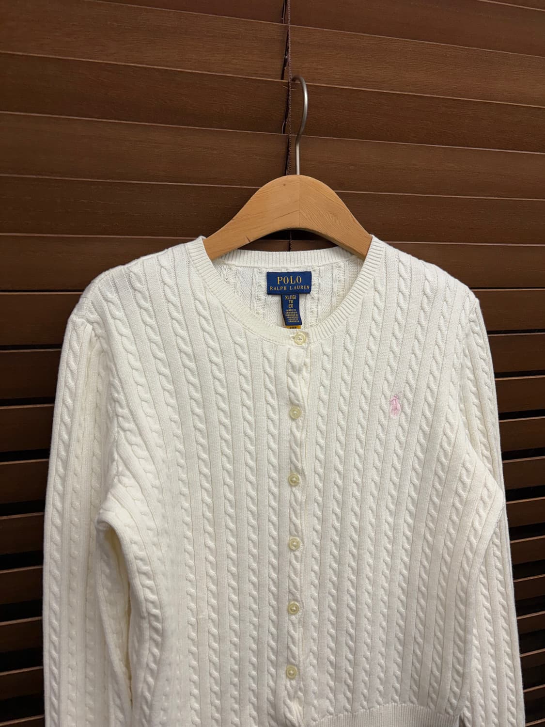 폴로 랄프로렌 꽈배기 케이블 니트 가디건 상품이미지4