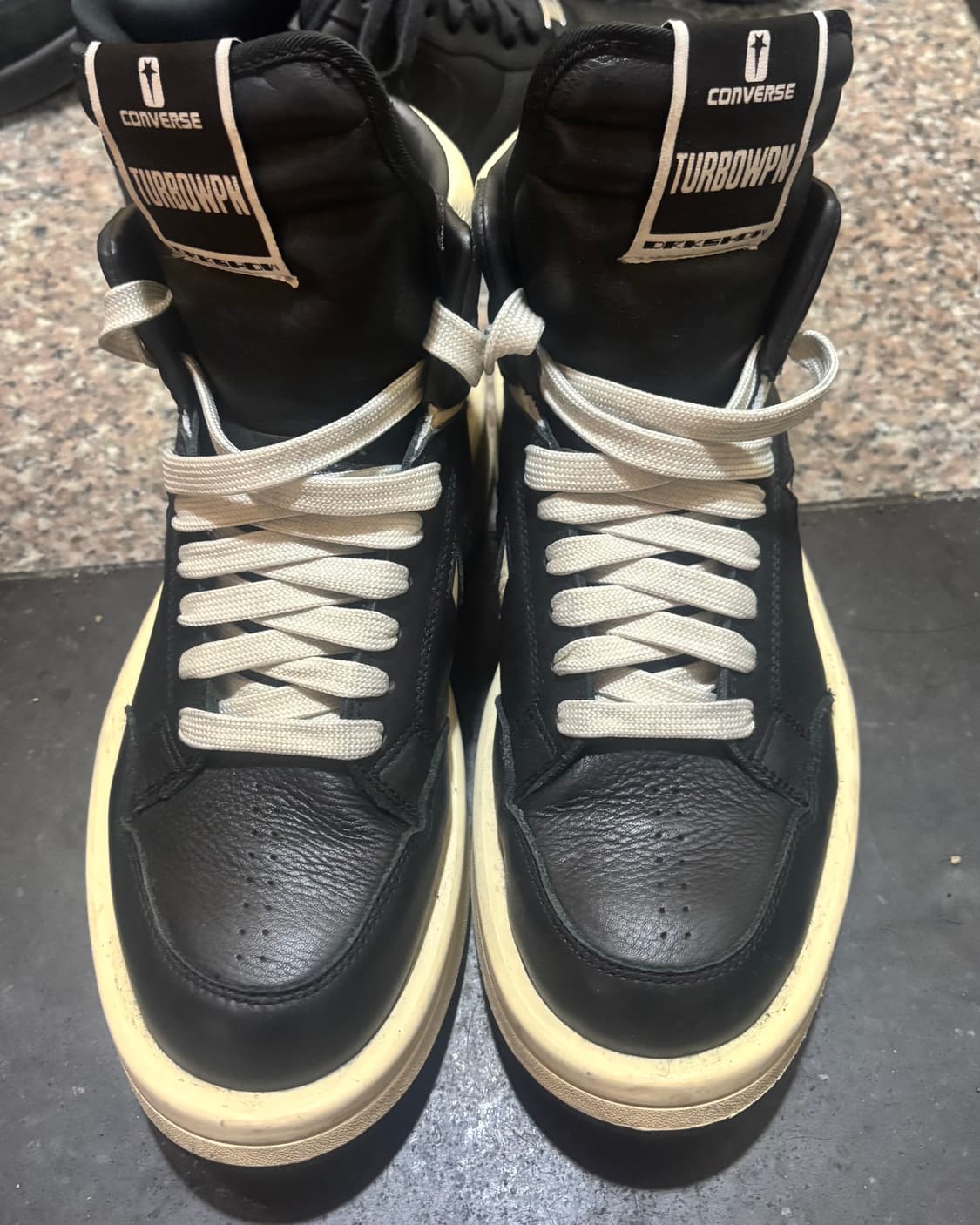 컨버스 x 다크쉐도우 터보웨폰 블랙 크림 280 릭오웬스 상품이미지2