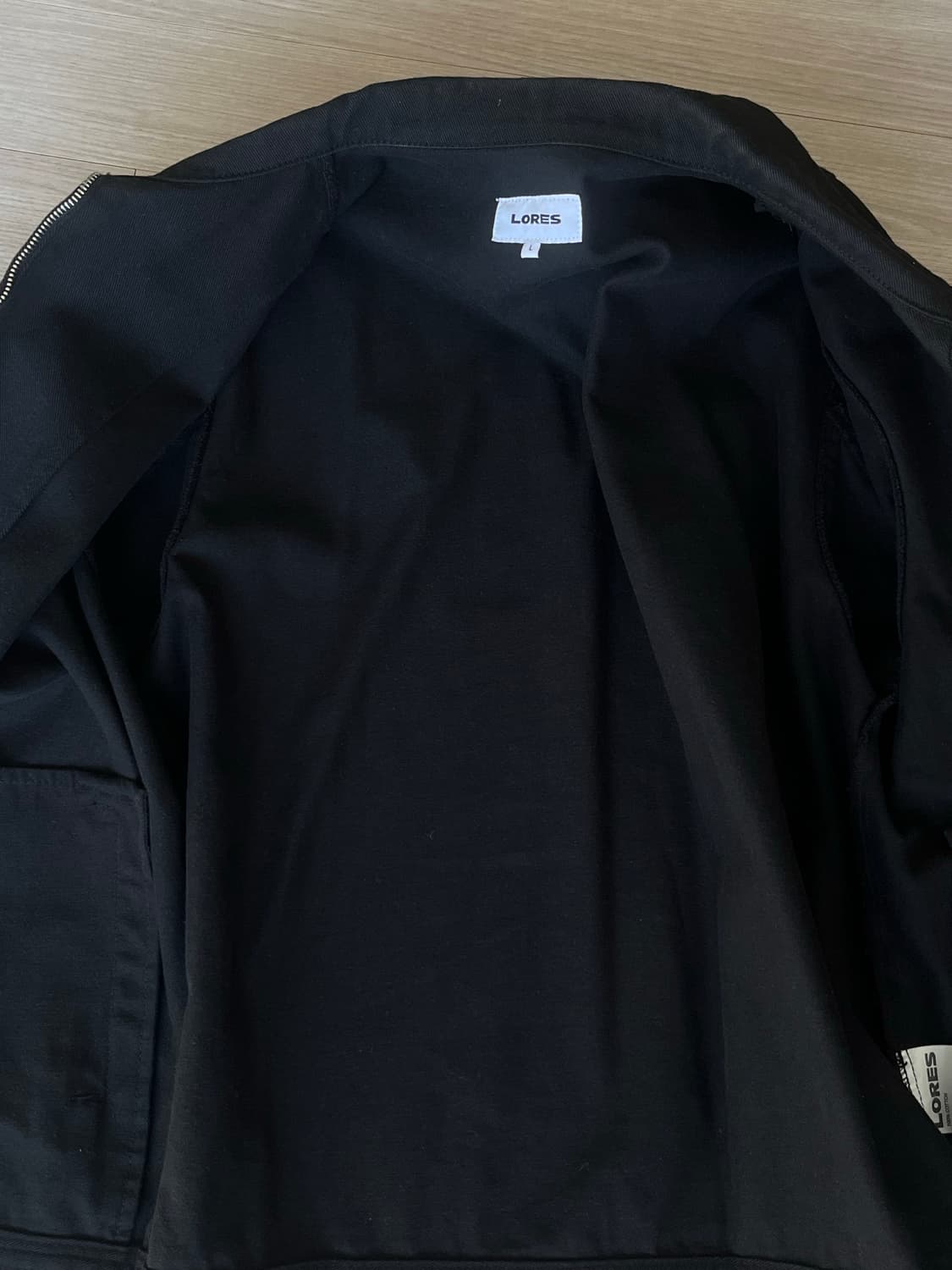 로어즈 명화 트러커 자켓 블랙 L 상품이미지5