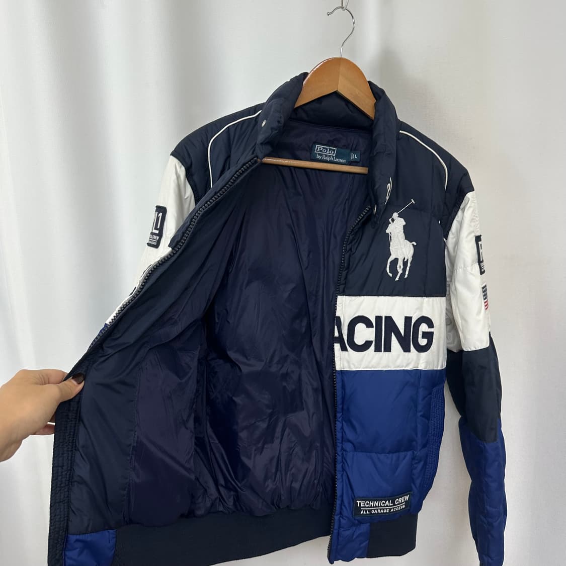   폴로랄프로렌 남자 빅포니 레이싱 패딩 자켓 L 상품이미지4