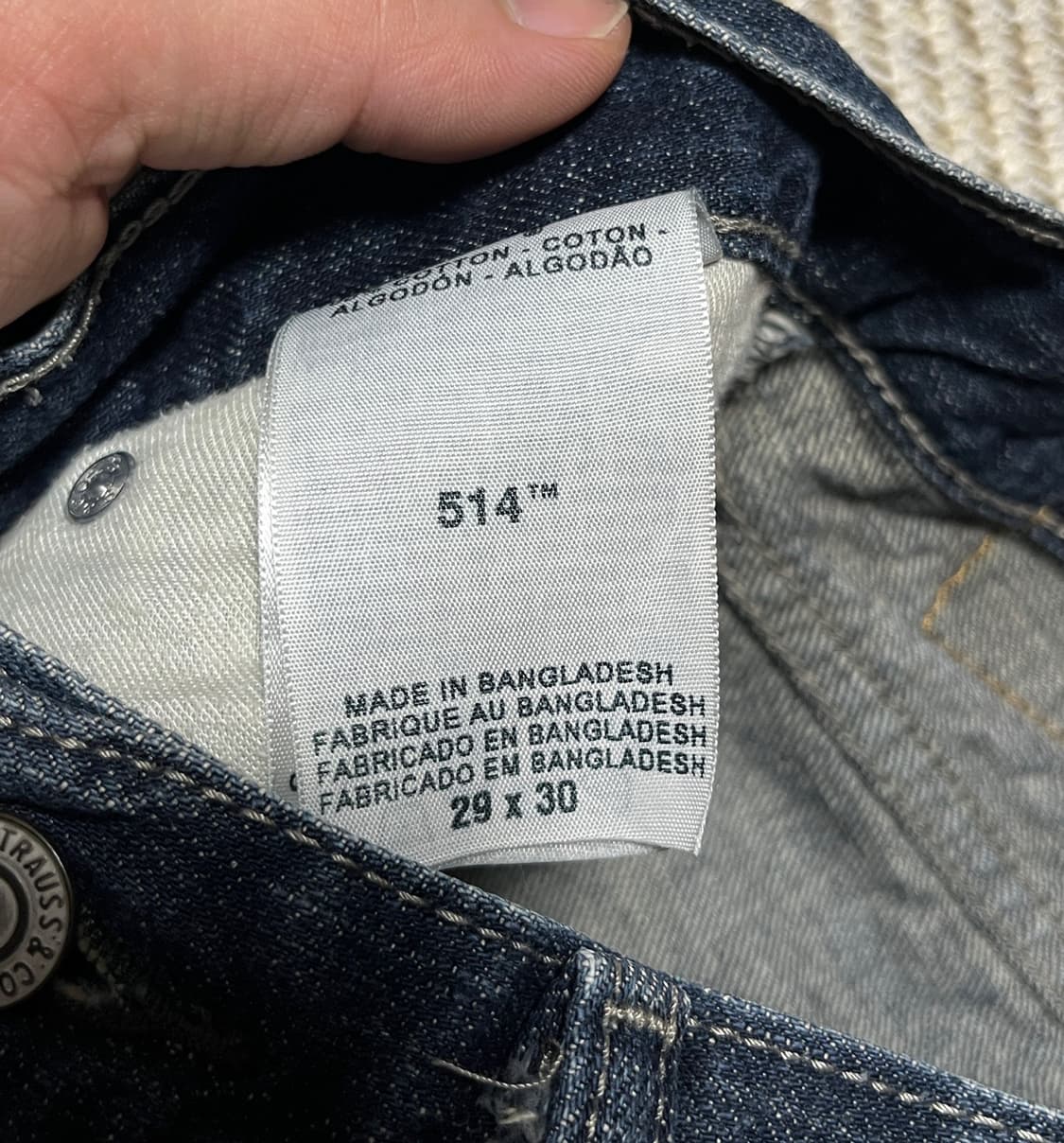 공용 리바이스 514 세미와이드 데님팬츠 청바지 29  상품이미지7