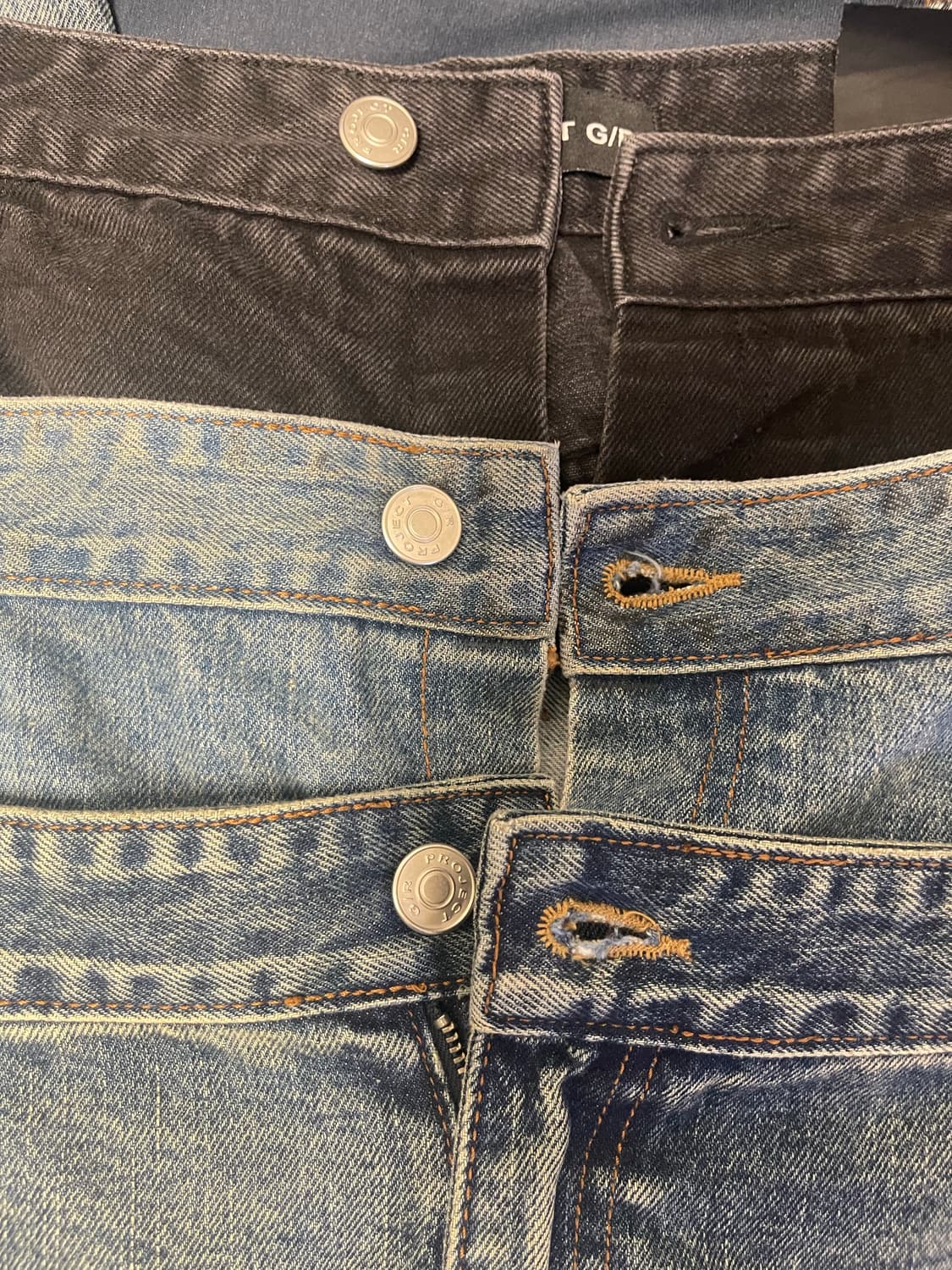 급처 가격제시 받아봄) 프로젝트 지알 레이어드 데님팬츠 3사이즈 상품이미지4