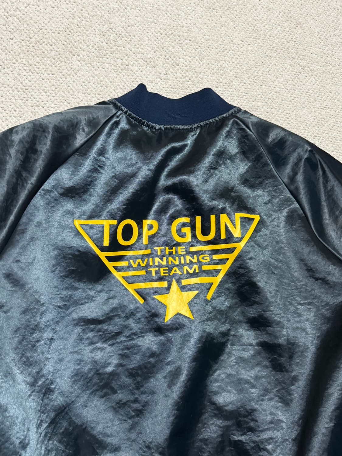 90s USA 탑건 사틴 스타디움 자켓 XL 상품이미지5