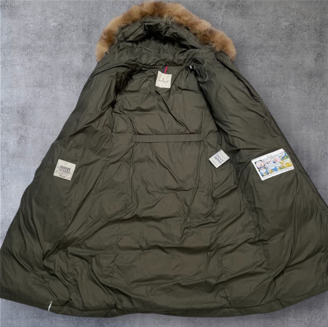 몽클레어 Moncler 카키 후드 퍼 롱패딩 1 상품이미지2