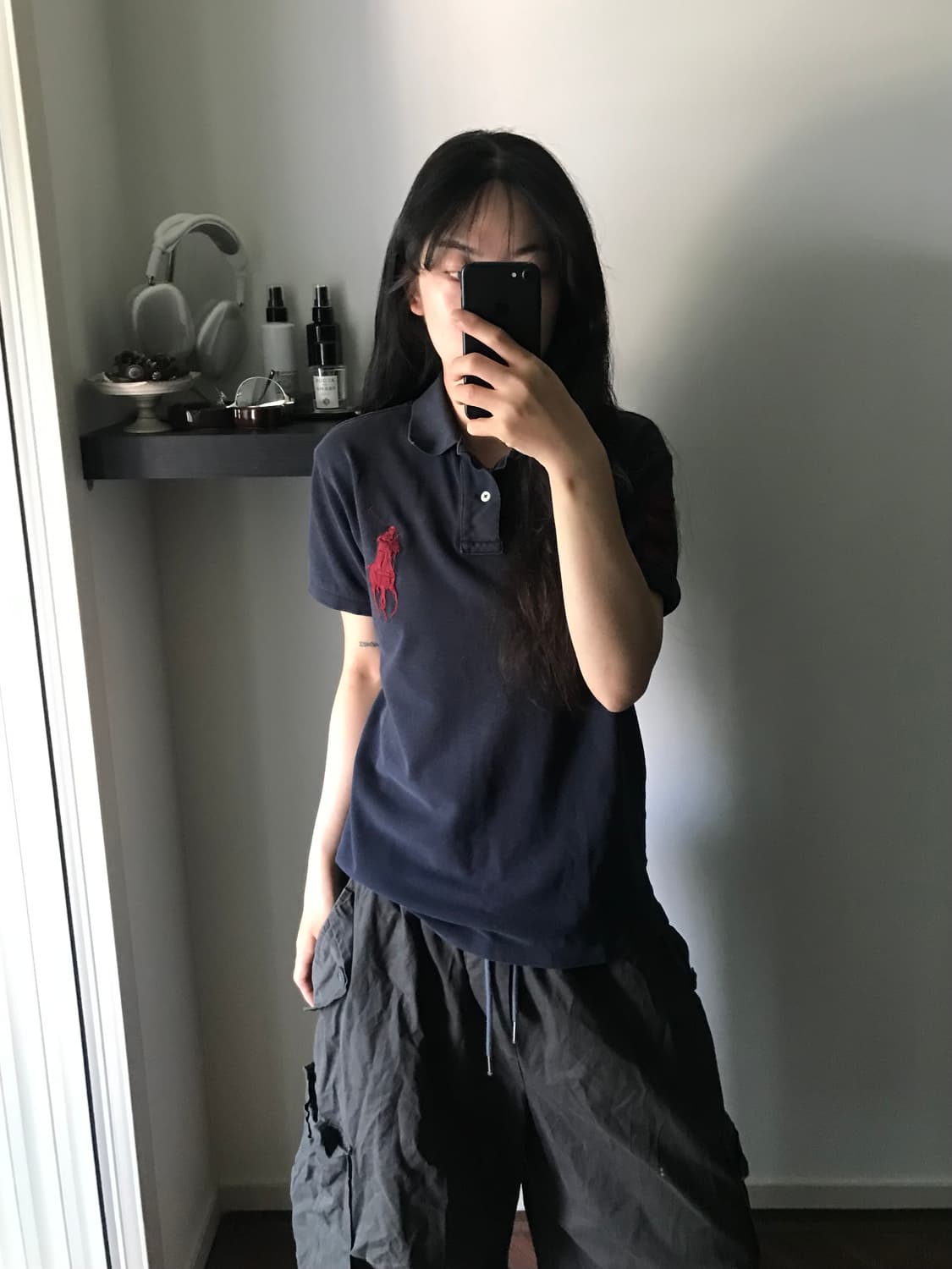 폴로 랄프로렌 빅 포니 로고 네이비 카라티 상품이미지4