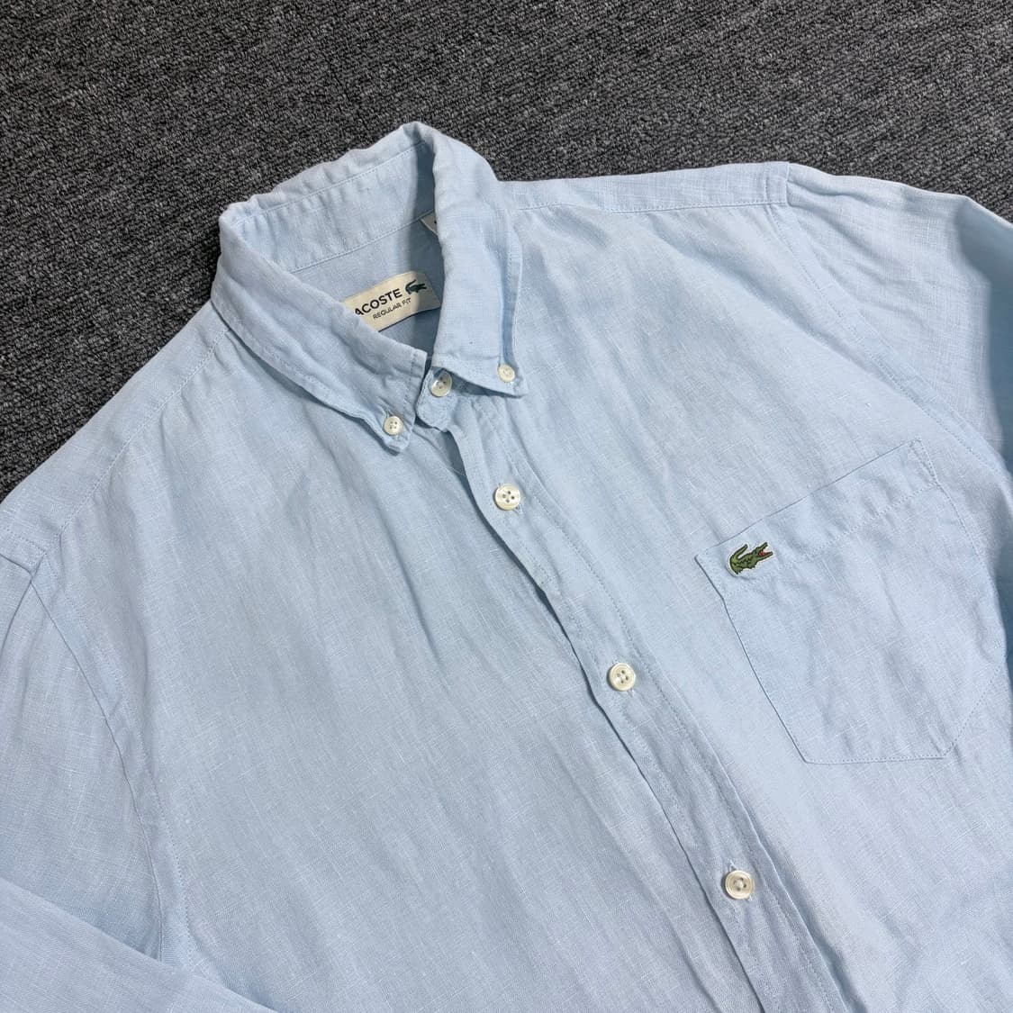라코스테 레귤러핏 린넨 셔츠 상품이미지3