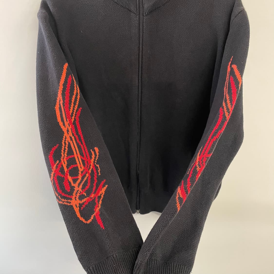 90s 할리데이비슨 플레임 니트집업 상품이미지6