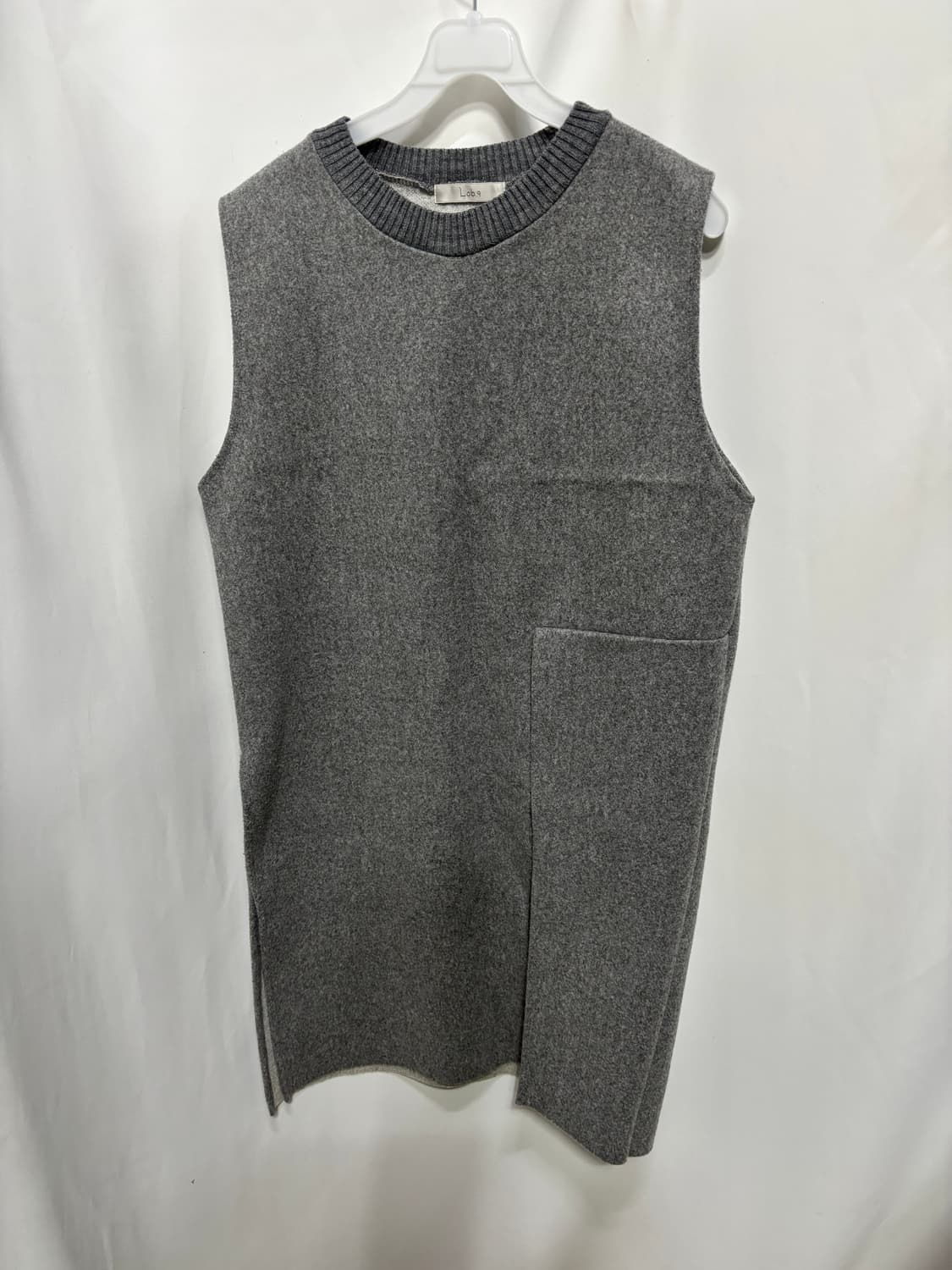 Lob.q울 밀링 언밸런스 포켓 민소매 원피스 상품이미지1