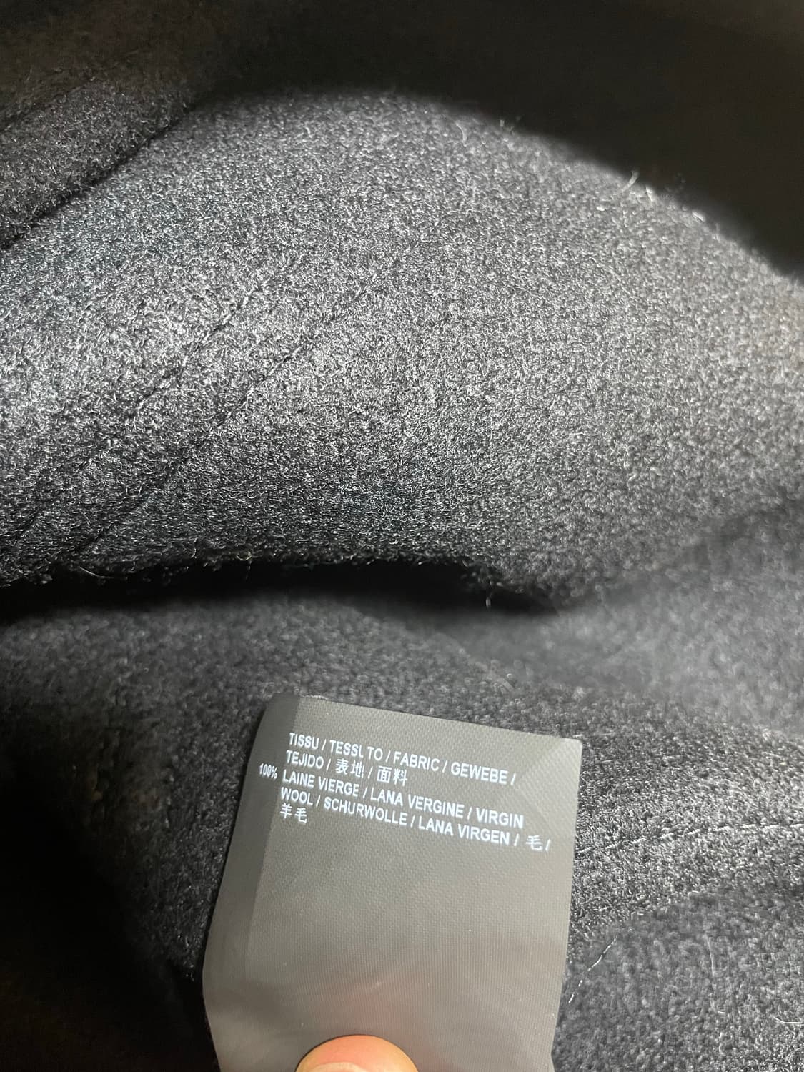 15fw 에디 생로랑 헤비멜튼 울 더플 코트 상품이미지7