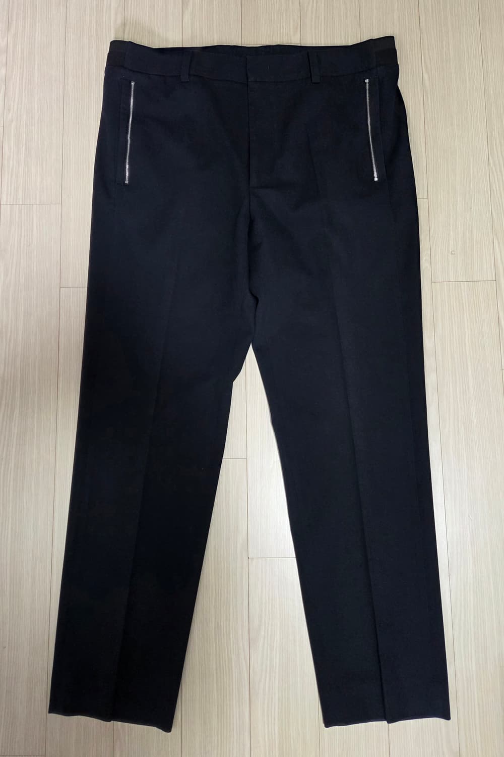 시스템옴므 지퍼 디테일 네이비 밴딩 슬랙스 상품이미지1